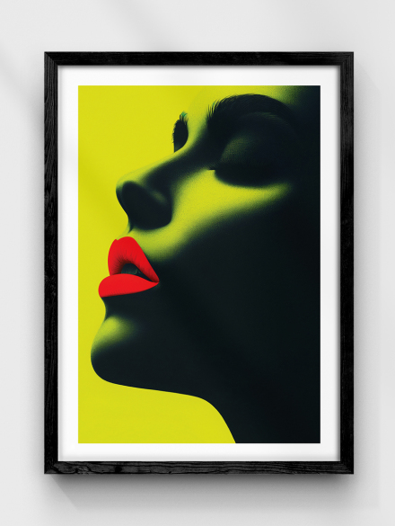 Red Lips Poster v2
