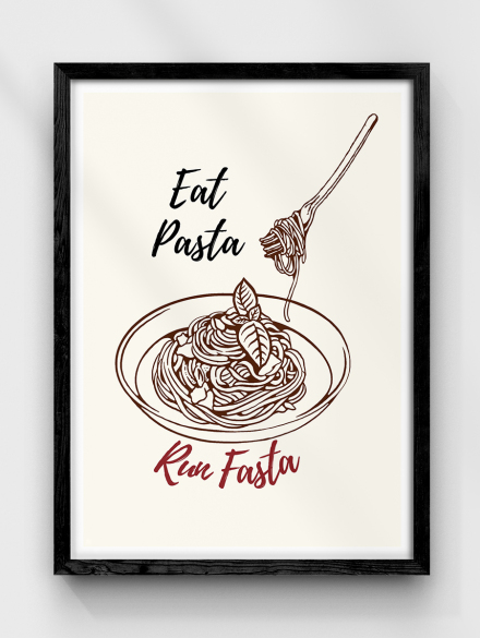 Eat Pasta Poster