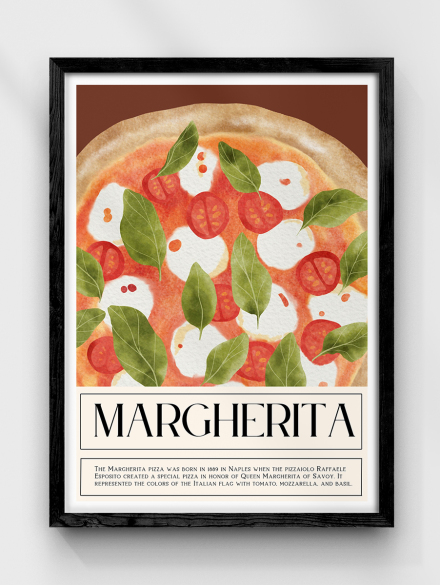 Margherita Pizza Poster