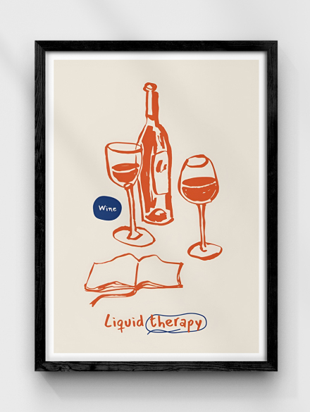 Wine Therapy Poster